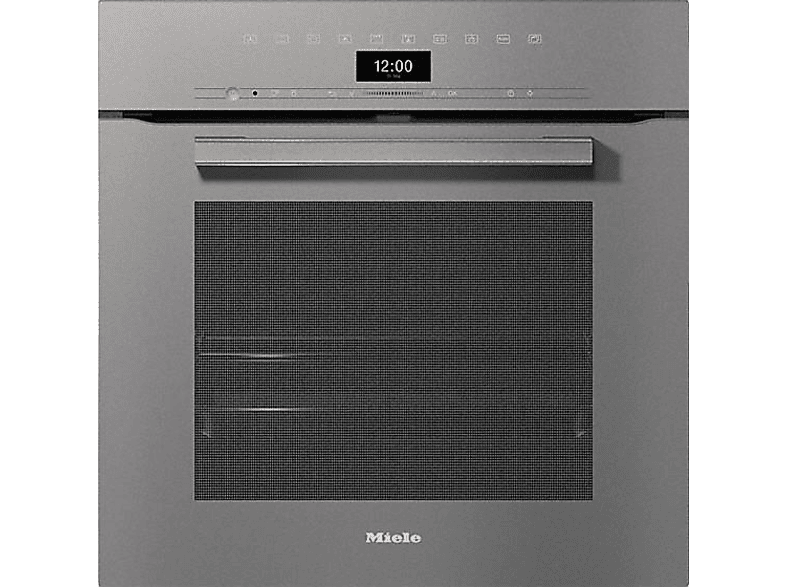 MIELE Pyrolyse Backofen H 7460 BP Graphitgrau Backofen (76 L, Grau, 595 ...