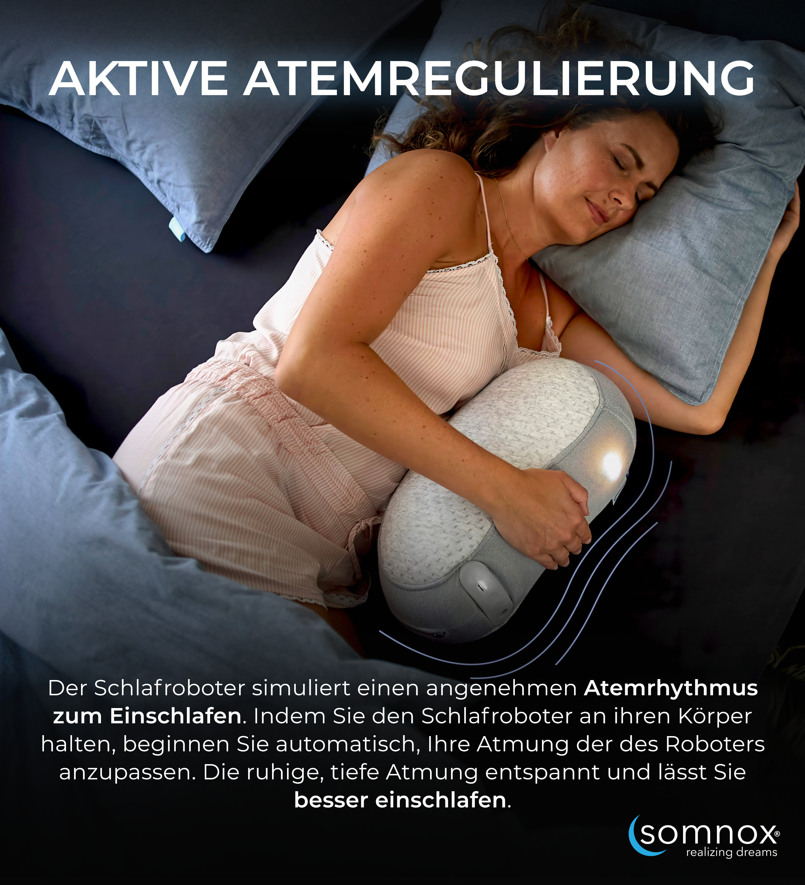 SOMNOX 100.01.101 Schlafroboter Weiß/Grau