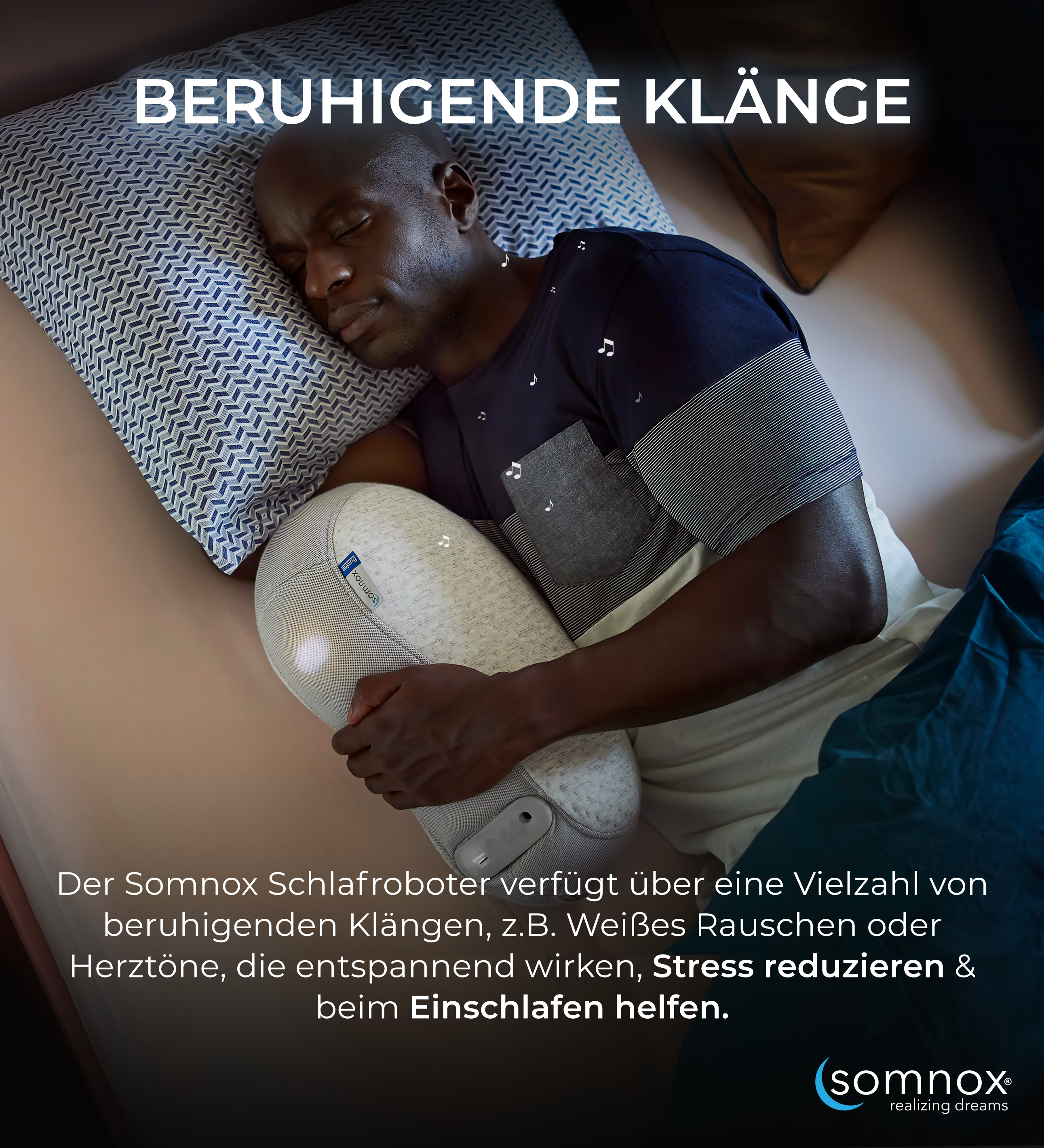 SOMNOX 100.01.101 Schlafroboter Weiß/Grau