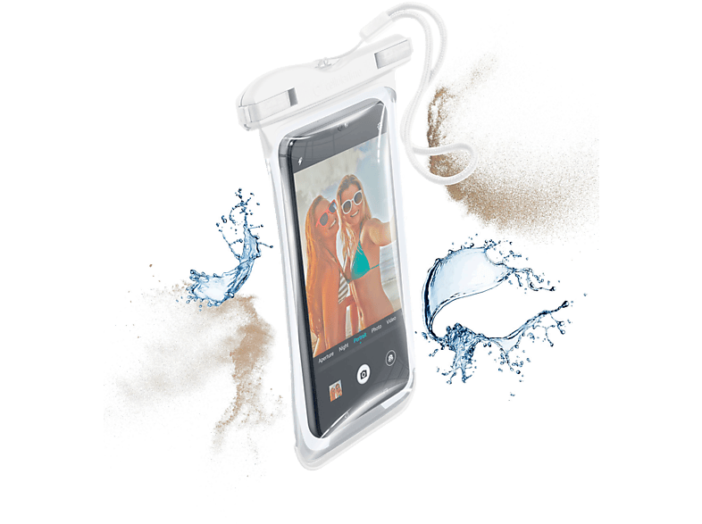 CELLULARLINE Waterdichte hoes voor smaartphone 6.1'' Wit (VOYAGER19W)