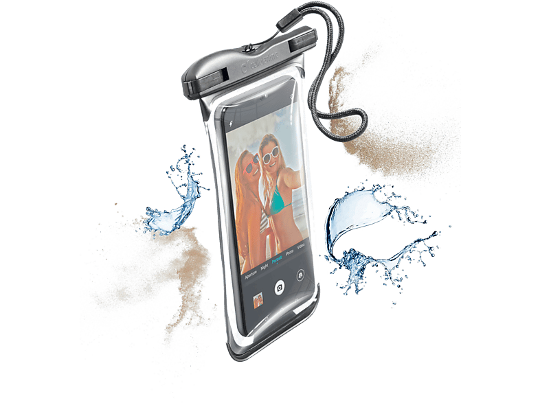 CELLULARLINE Waterdichte hoes voor smaartphone 6.1'' Zwart (VOYAGER19K)