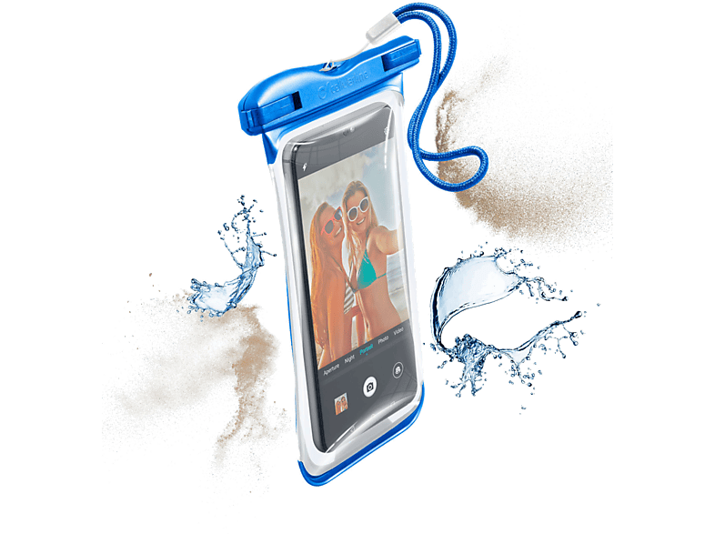 CELLULARLINE Waterdichte hoes voor smartphone 6.1'' Blauw (VOYAGER19B)