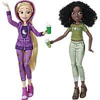 DISNEY PRINCESS DPR WIR 2 RAPUNZEL AND TIANA Puppen, Mehrfarbig