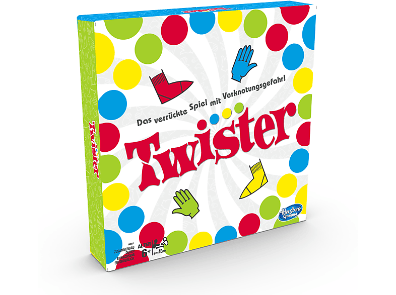 Hasbro Gaming Twister Junior Spiel Tierabenteuer 2-seitige Matte 2 Spiele in 1 Partyspiel Indoor-Spiel für 2-4 Spieler