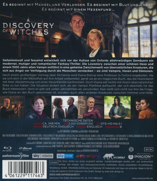 DVD-Rückseite mit Text in mehreren Sprachen und Bildern.