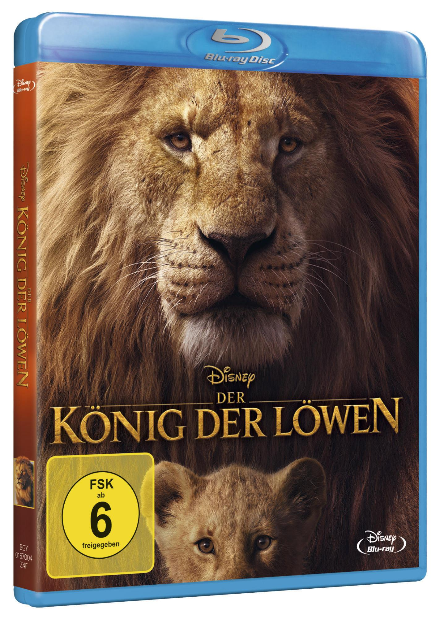 Blu-ray-Hülle für 'Der König der Löwen' (deutsche Version), mit Löwenbild.
