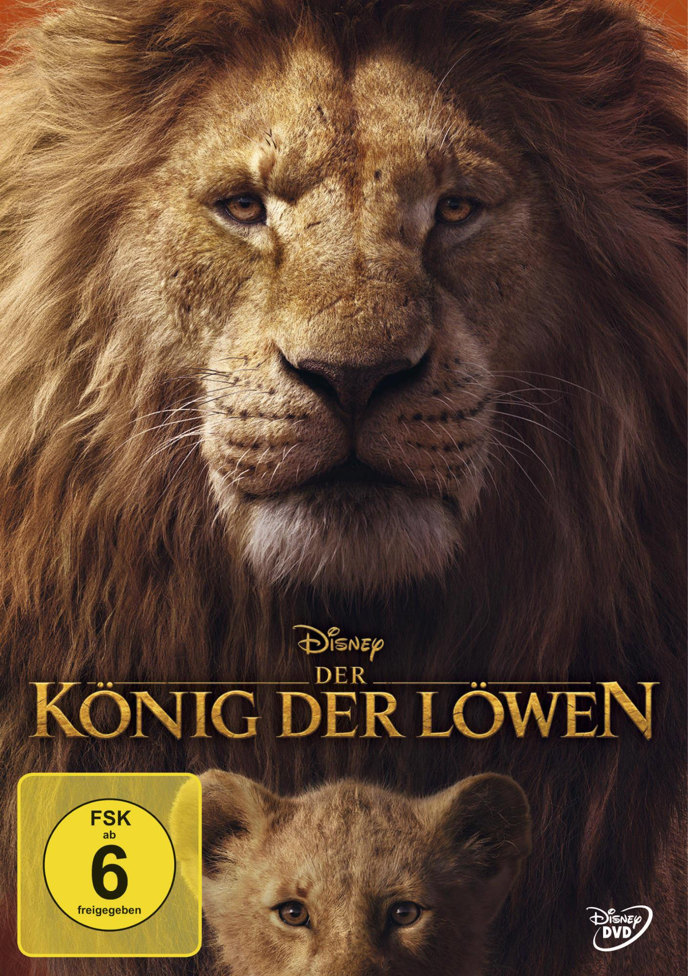 Das Cover von Der König der Löwen, ein Löwengesicht mit einem Jungtier darunter. Blu-ray-Hülle.