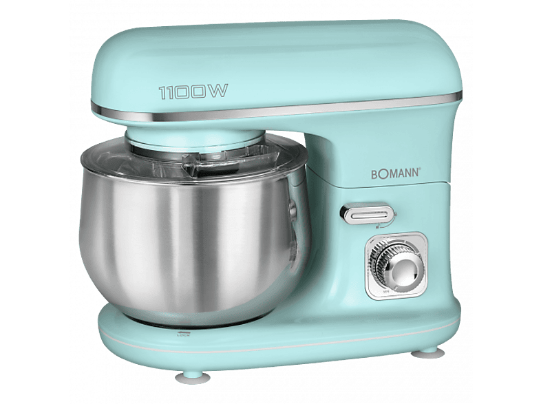 Bomann KM 6030 CB Knetmaschine Mint-Grün (Rührschüsselkapazität: 5 l, 1100 Watt)