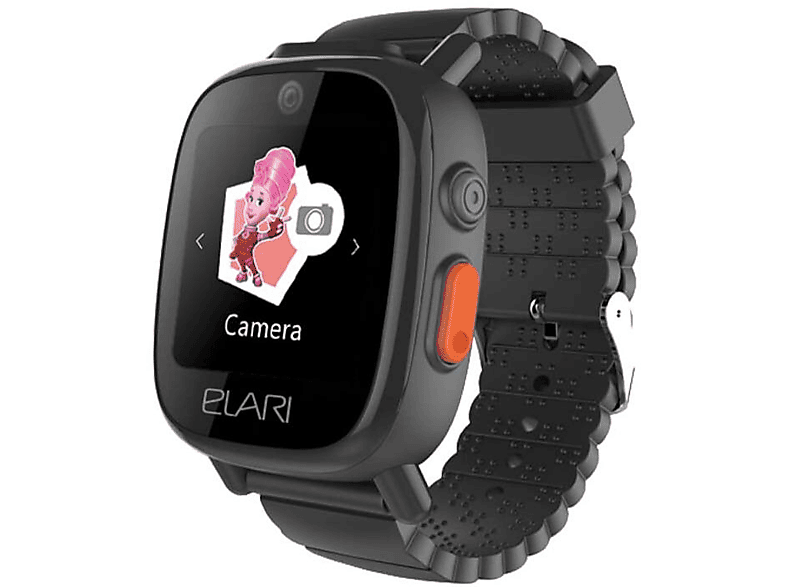 Smartwatch Elari FixiTime 3, GPS Tracker, Botón SOS, Negro