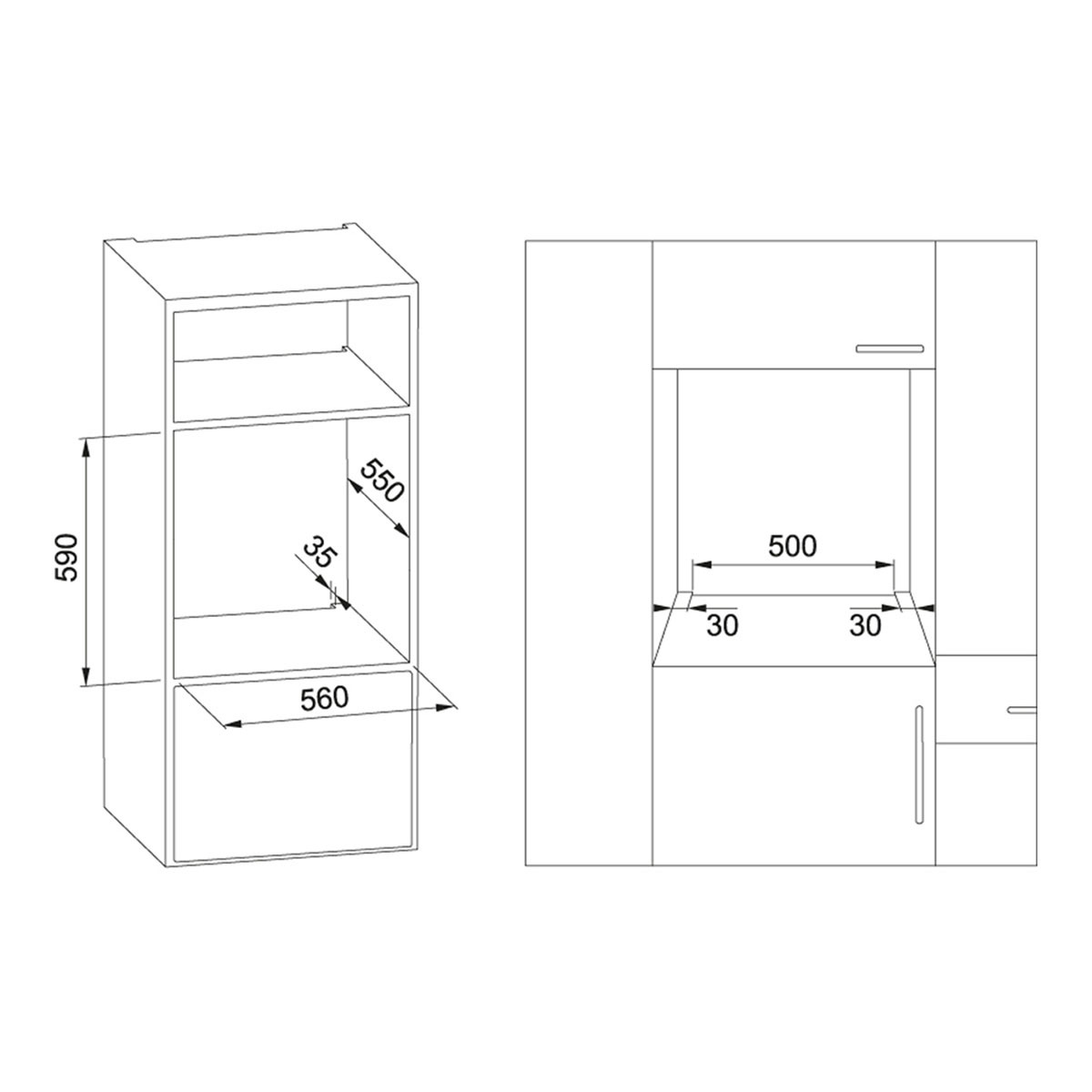 Horno - Mepamsa Cubik 686, 58 L, Hidrolítico, Multifunción, Esmaltado interior, A, Blanco