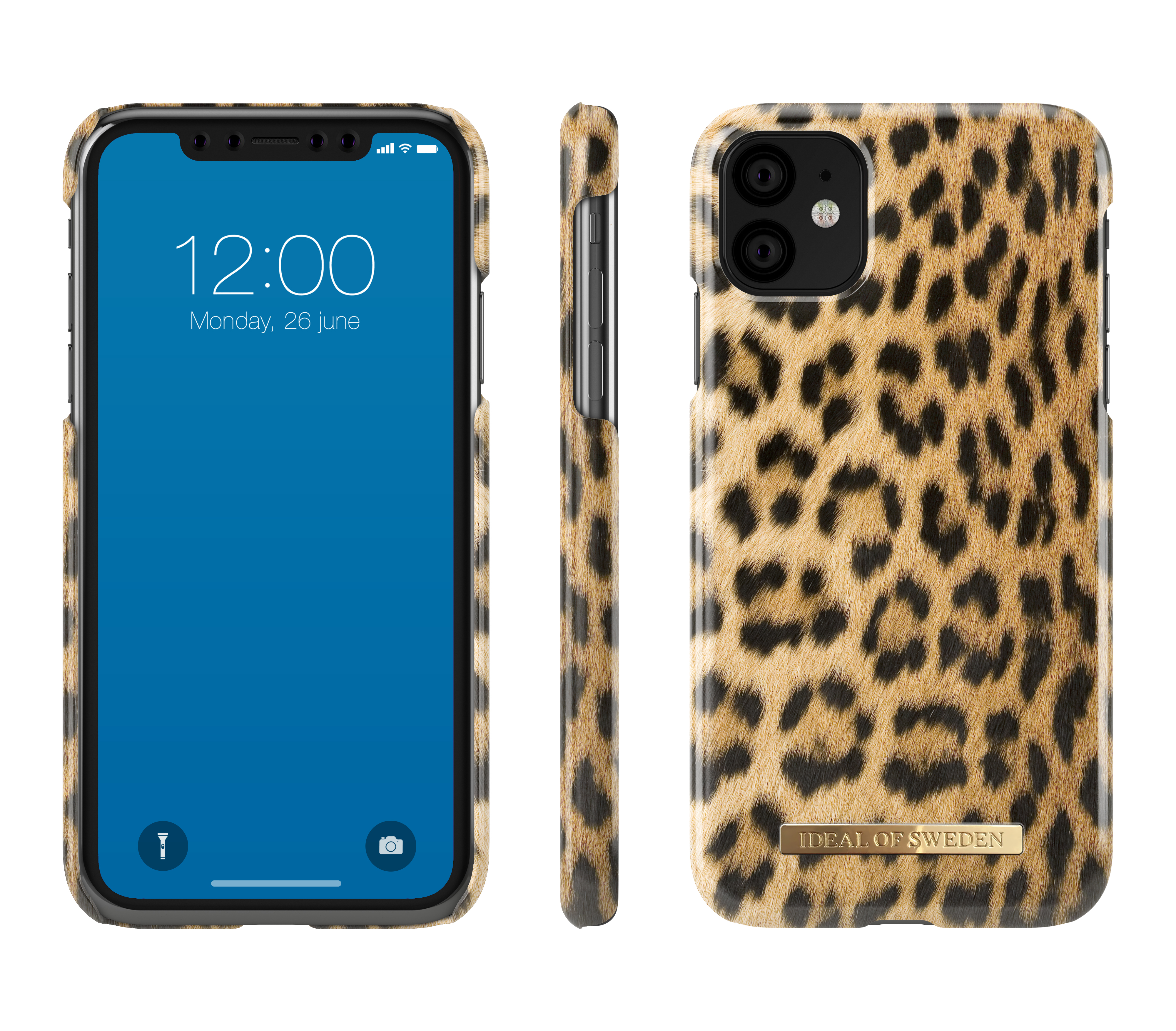 IDEAL OF SWEDEN Fashion Case, Backcover, Apple, iPhone 11, Schwarz/Leo Print