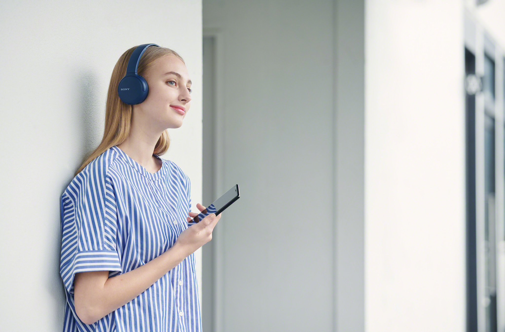 SONY WH-CH510 - Bluetooth-Kopfhörer (On-ear, Blau)