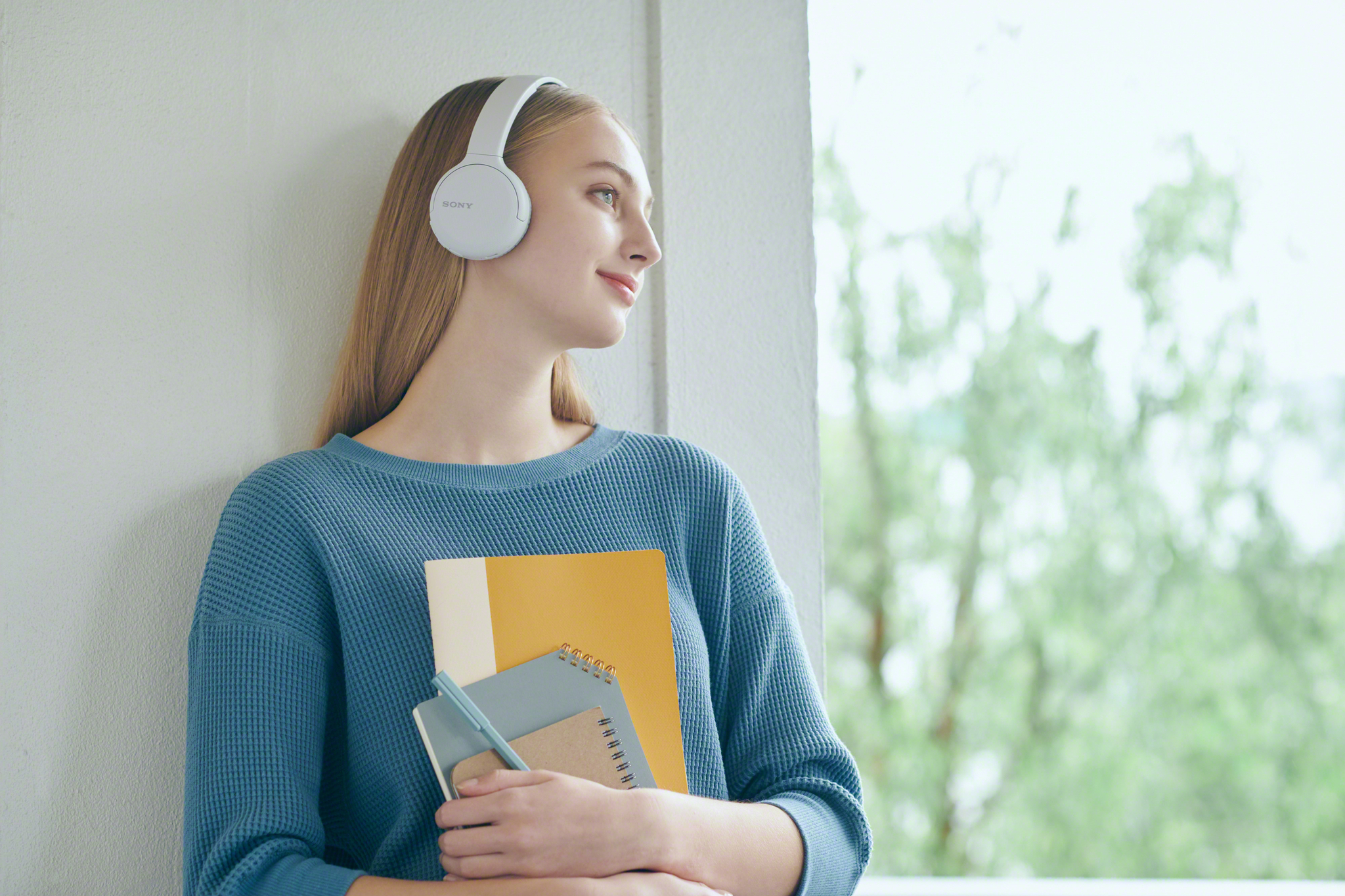 SONY WH-CH510 - Bluetooth-Kopfhörer (On-ear, Weiss)