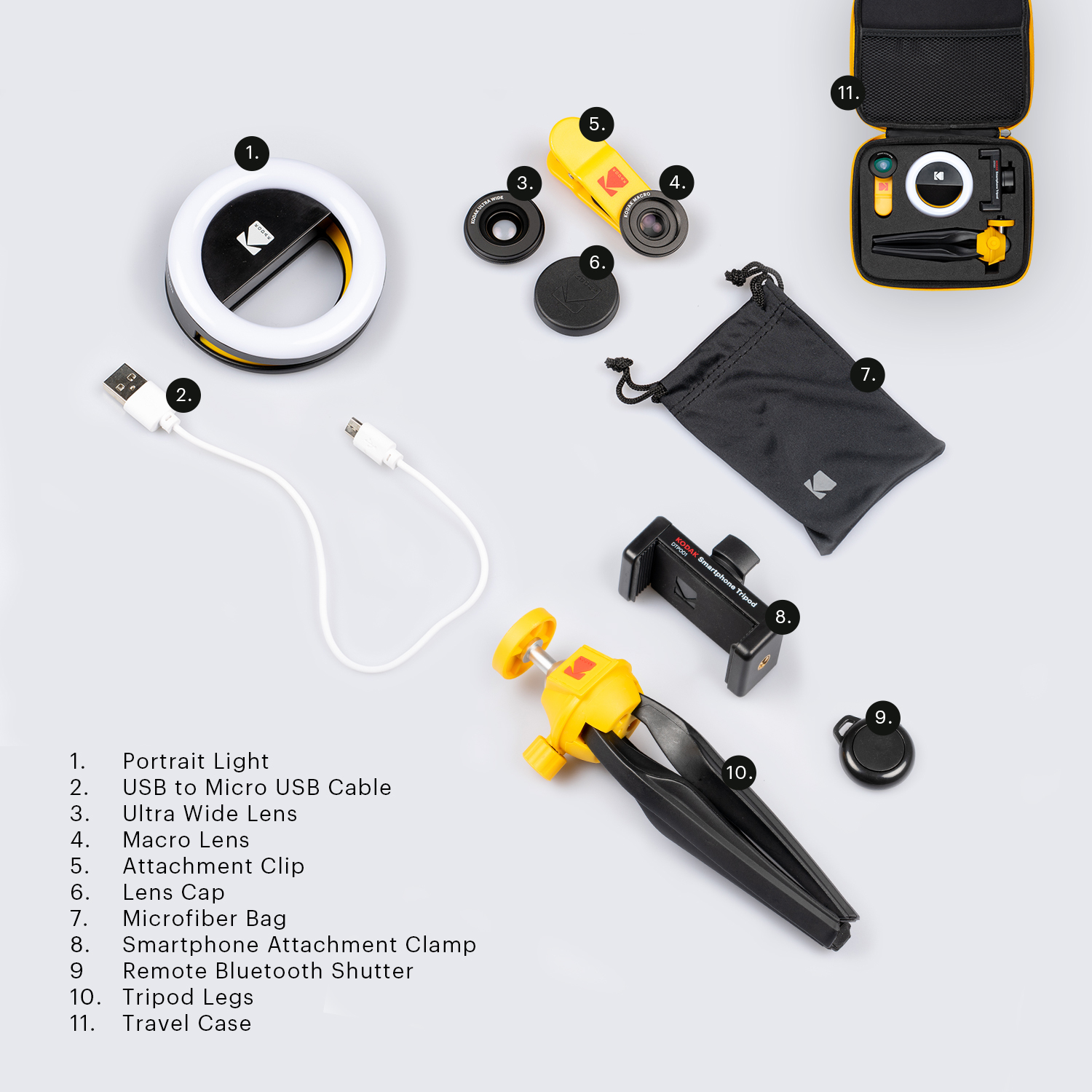 KODAK KPK001 Photography Kit Smartphone-Objektiv-Set Mehrfarbig