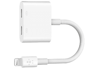 BELKIN F8J198BTWHT Lightning Şarj + Ses Girişi Çoğaltıcı_0