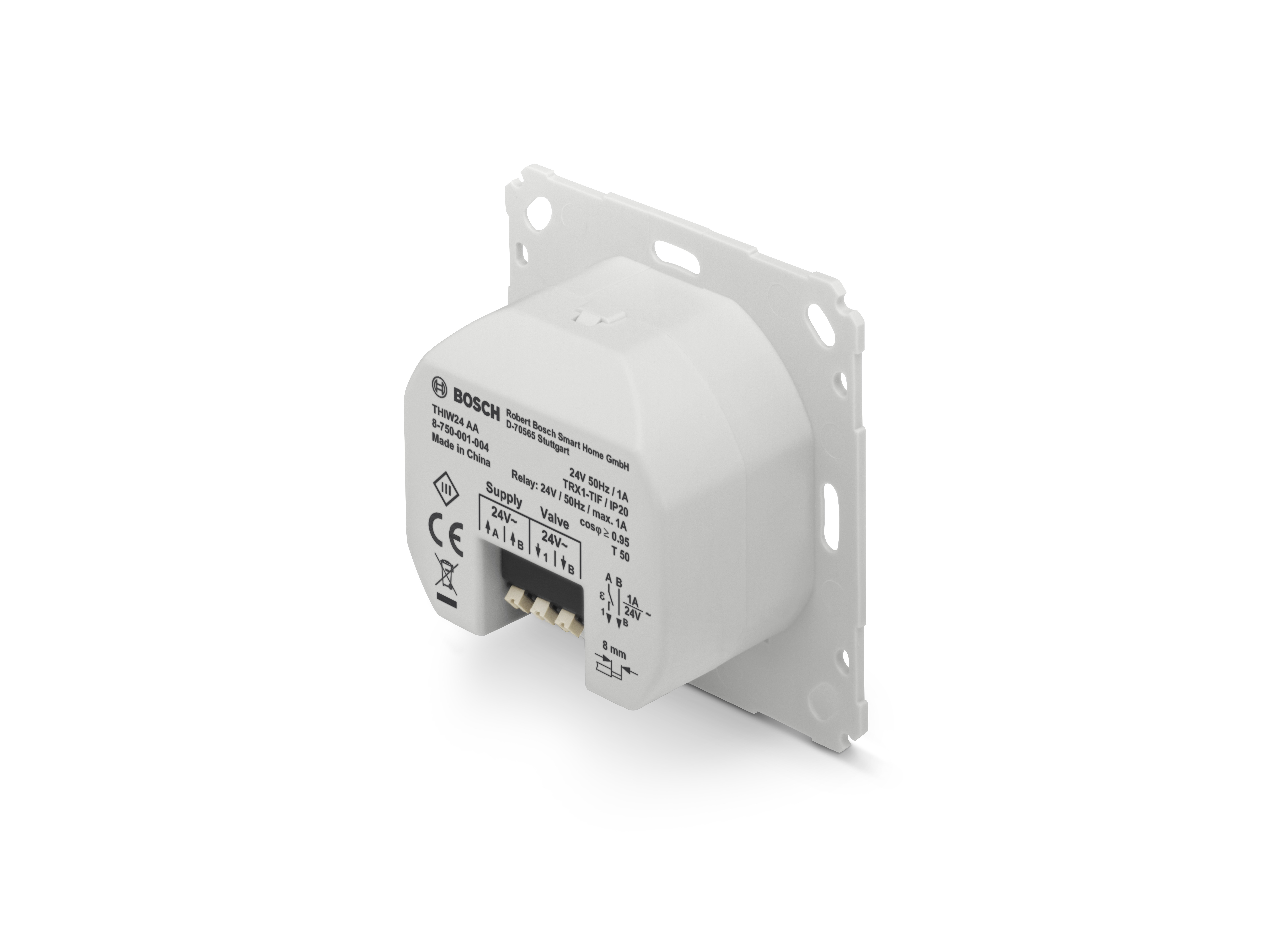 BOSCH Smart Home Fußbodenheizung 24 V Raumthermostat, Weiß