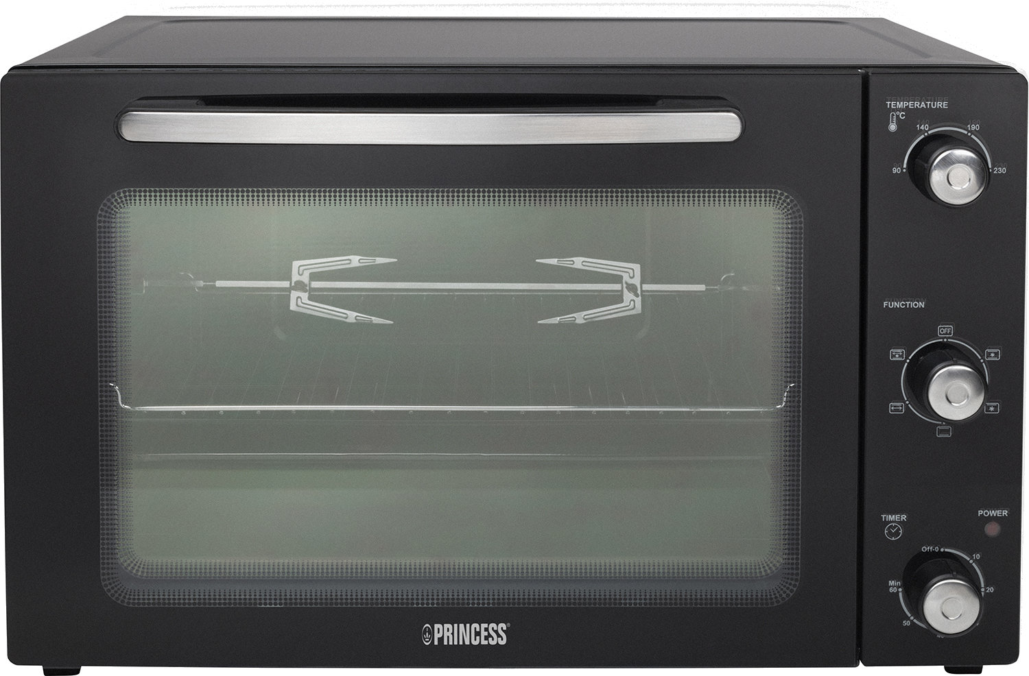 Mini oven 13 liter, 1350W elektrische oven LCD-touchscreen minioven met 15-60 min. timer, heteluchtcirculatiesysteem, mini-oven incl. bakplaat