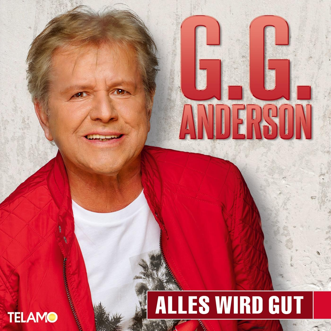 Albumcover. G.G. Anderson in roter Jacke. Text: Alles wird gut.