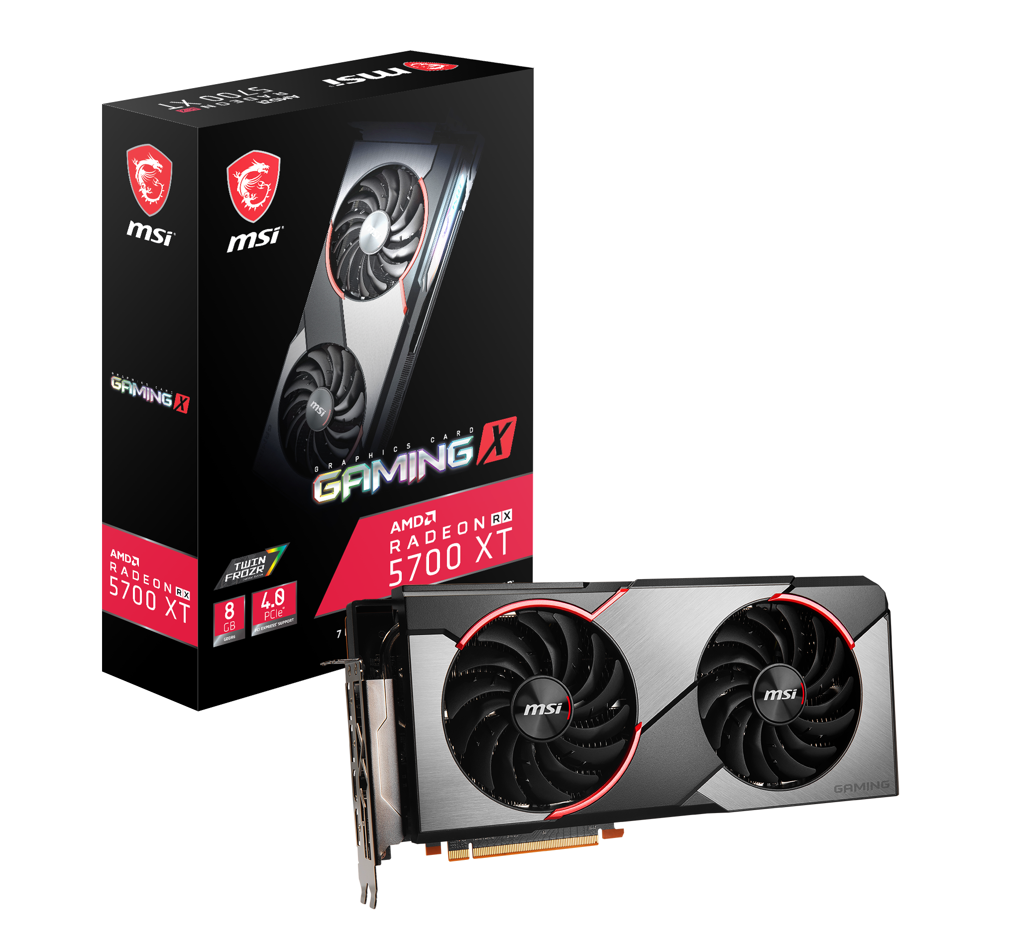 MSI Radeon™ RX 5700 XT Gaming X 8GB (V381-032R) (AMD, Grafikkarte)