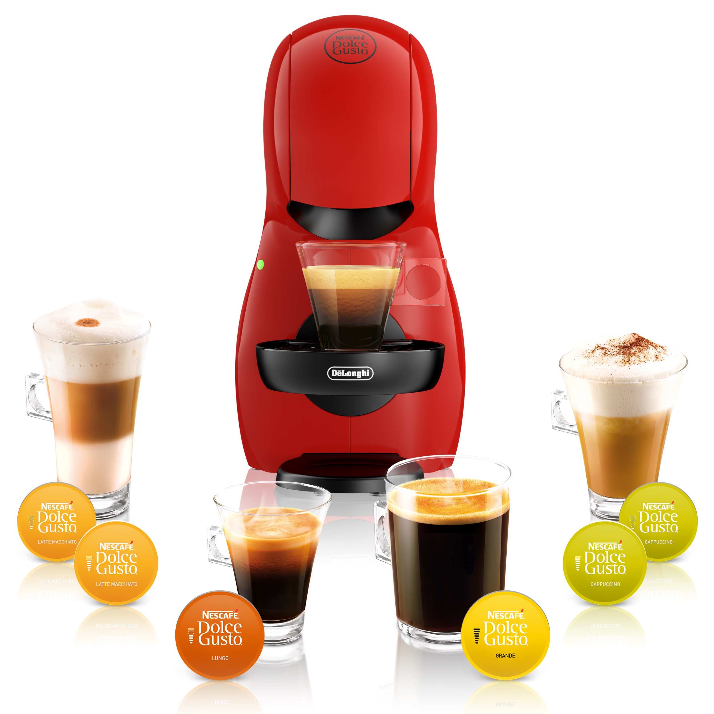 DELONGHI EDG 210.R Nescafé Dolce Gusto Piccolo XS Kapselmaschine Rot