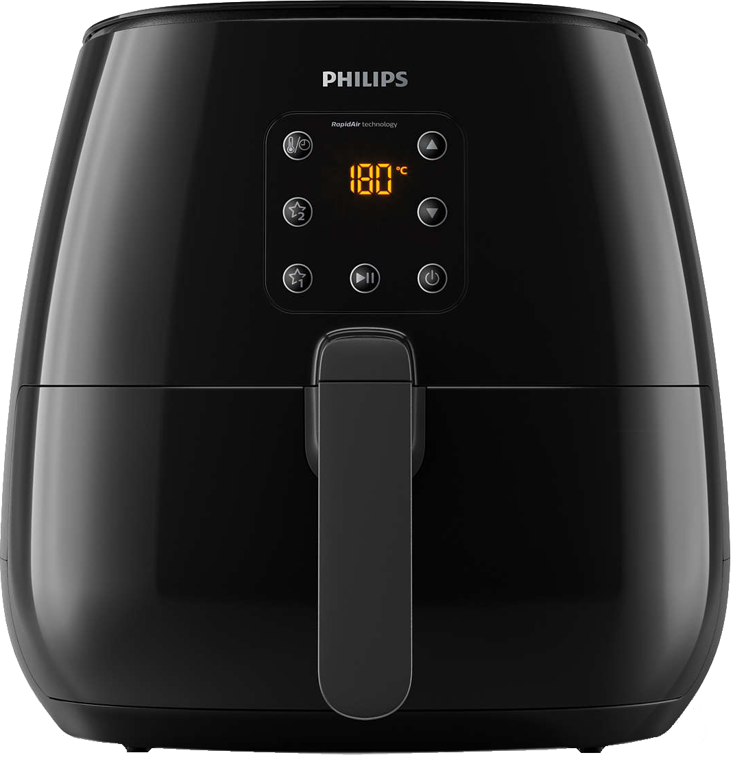 PHILIPS Heißluftfritteuse Airfryer XL Essential HD9260/90, schwarz Heißluftfritteuse (1200 g, 1900 Watt, Schwarz)