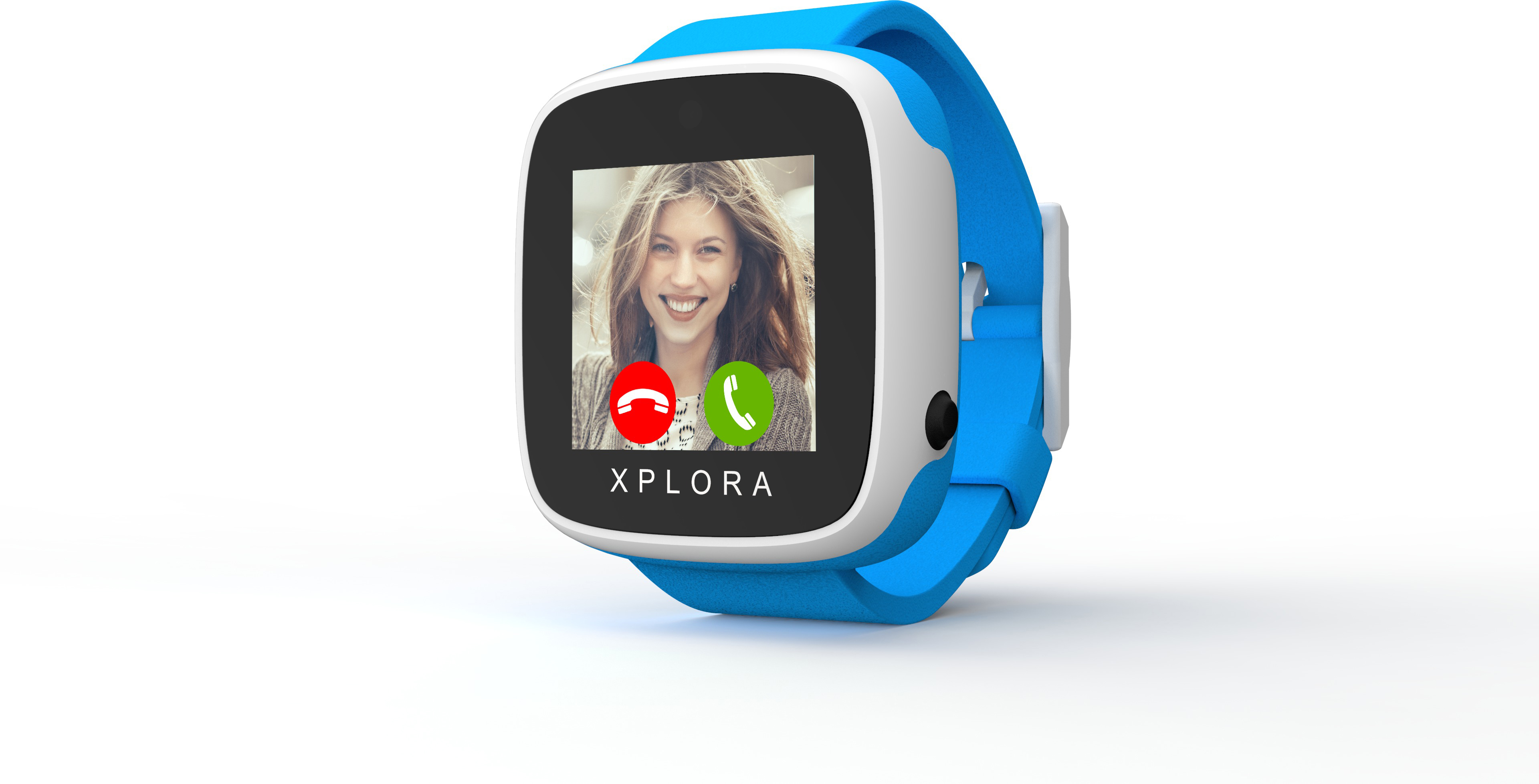 XPLORA GO Kinder-Smartwatch Kunststoff, mm, Blau/Weiß 135-190