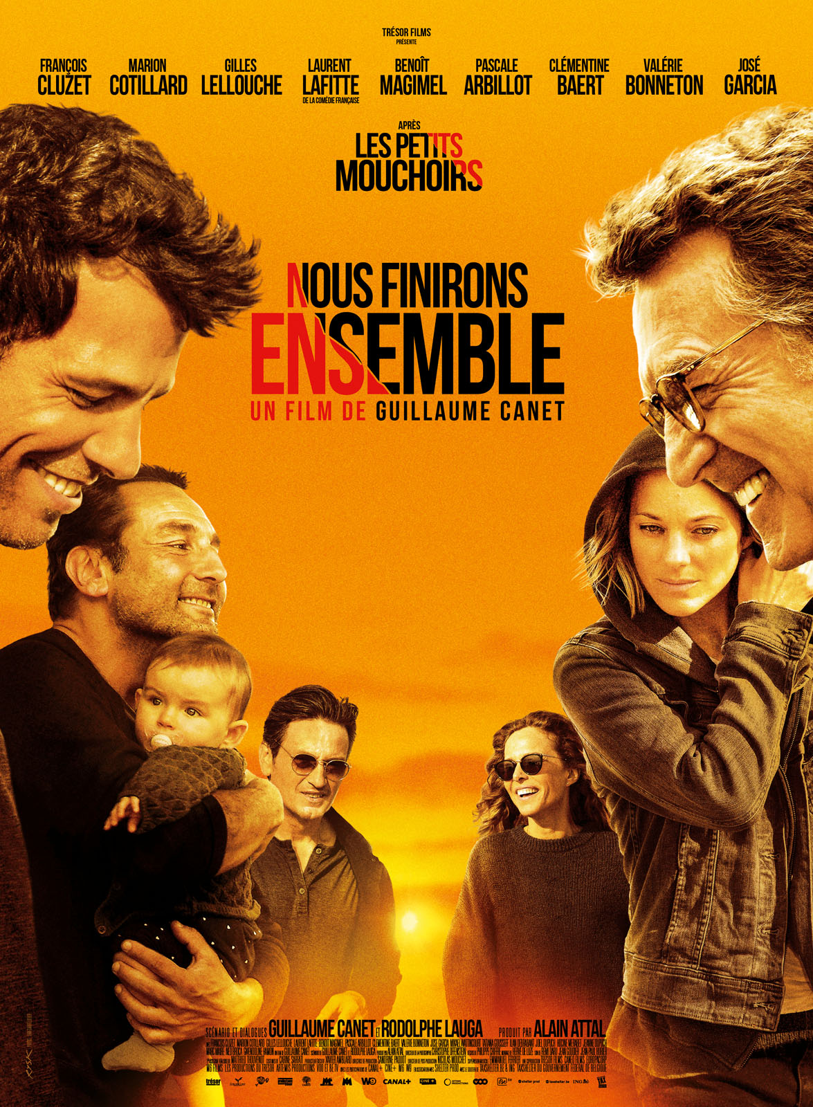 Affiche de film avec plusieurs personnes, titre : Nous Finirons Ensemble.