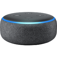 AMAZON Echo Dot 3. Generation, mit Alexa Smart Speaker, Schwarz/Anthrazit