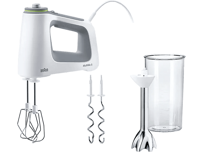 BRAUN HM 5107 - Handmixer (Weiss/Grau)