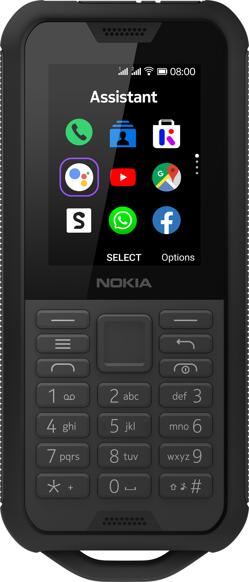 Nokia 800 Tough - Dual Sim - 4GB - Zwart