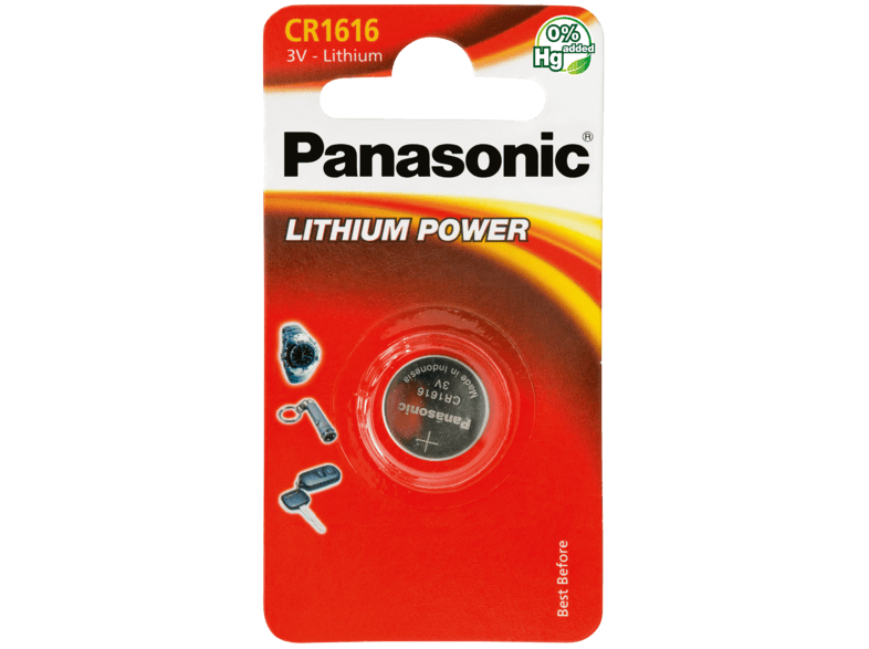 Uitbreiding Onderscheid Immuniteit PANASONIC BATTERY Batterij CR1616 Lithium Power (106010651)