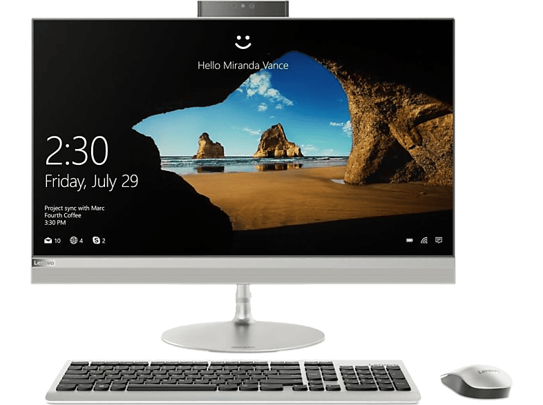 LENOVO AllinOne PC IdeaCentre AIO 52027ICB silber (F0DE00BYGE