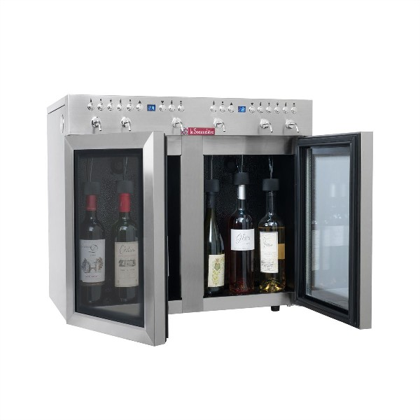 Vinoteca - La Sommeli, DVV6SS, Dispensador por copas, 6 botellas, Gas R134A, Inox