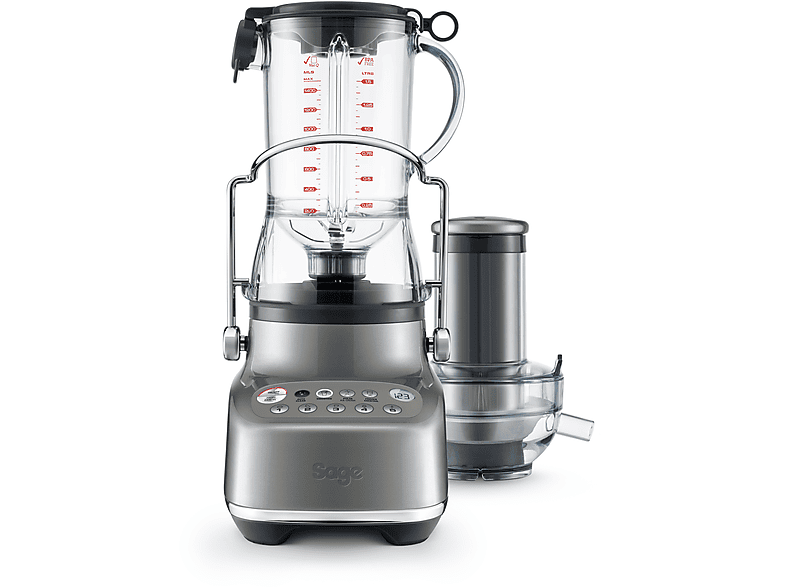 SAGE SJB615SHY2EEU1 the 3x Bluicer Standmixer Aluminium/Silber (1000 Watt, 3 l)