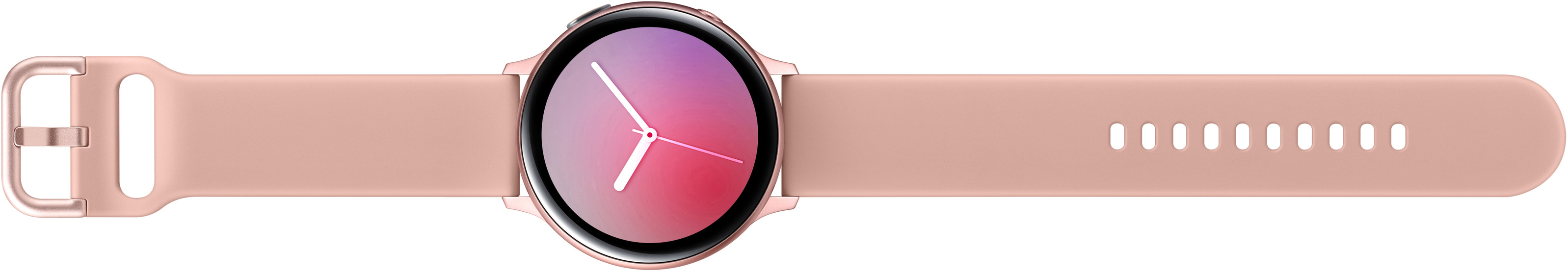 SAMSUNG Galaxy Watch Active2 Aluminium 44mm PG Smartwatch Aluminium Fluorkautschuk, M/L, Pink Gold
