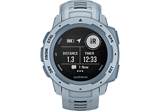 GARMIN Instinct - Smartwatch GPS (Larghezza: 22 mm, Silicone, Blu chiaro/Blu)