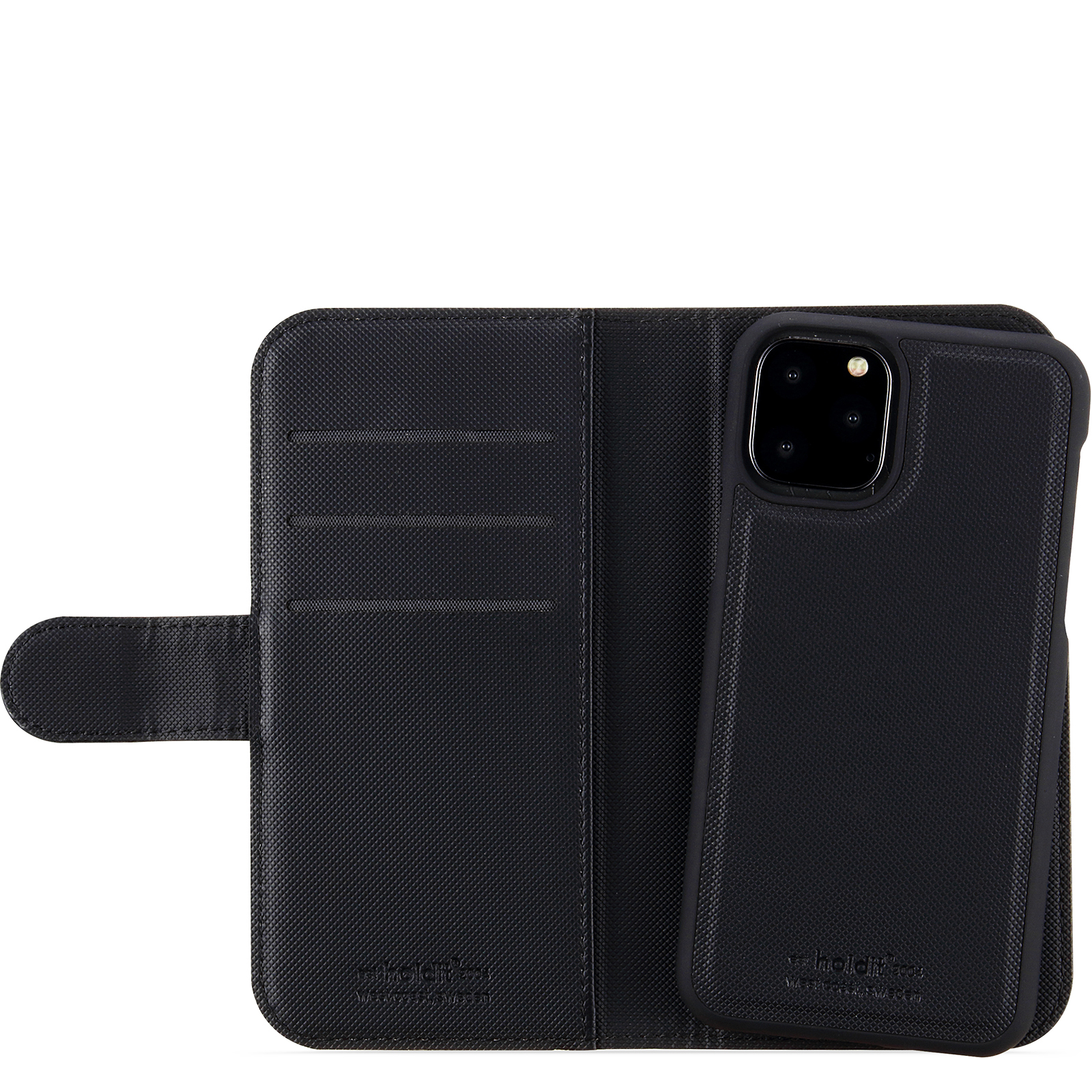 HOLDIT 14357 WALLET CASE MAGNET, Bookcover, Apple, iPhone 11 Pro, Schwarz
