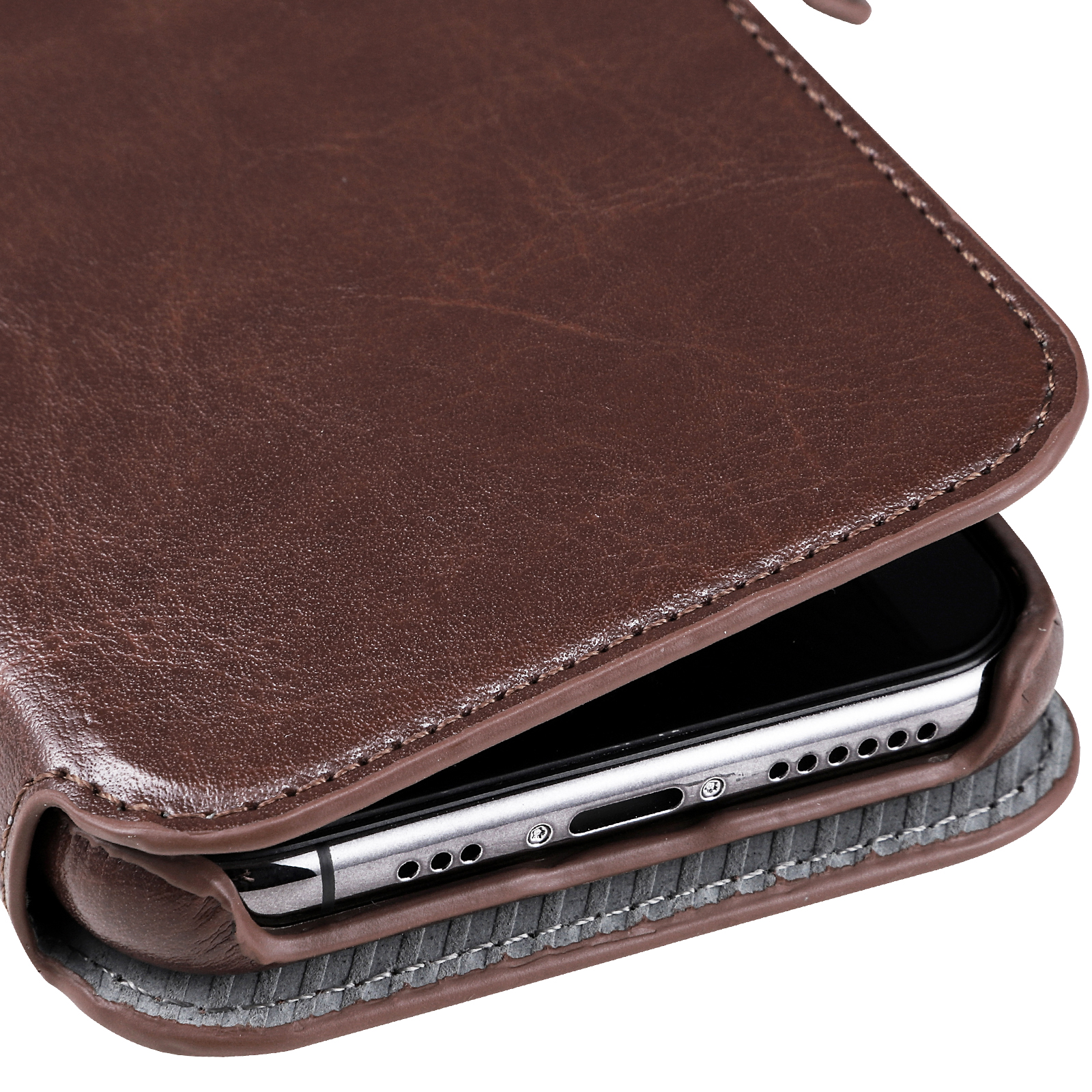 HOLDIT 14375 WALLET CASE MAGNET, Bookcover, Apple, iPhone 11 Pro, Braun