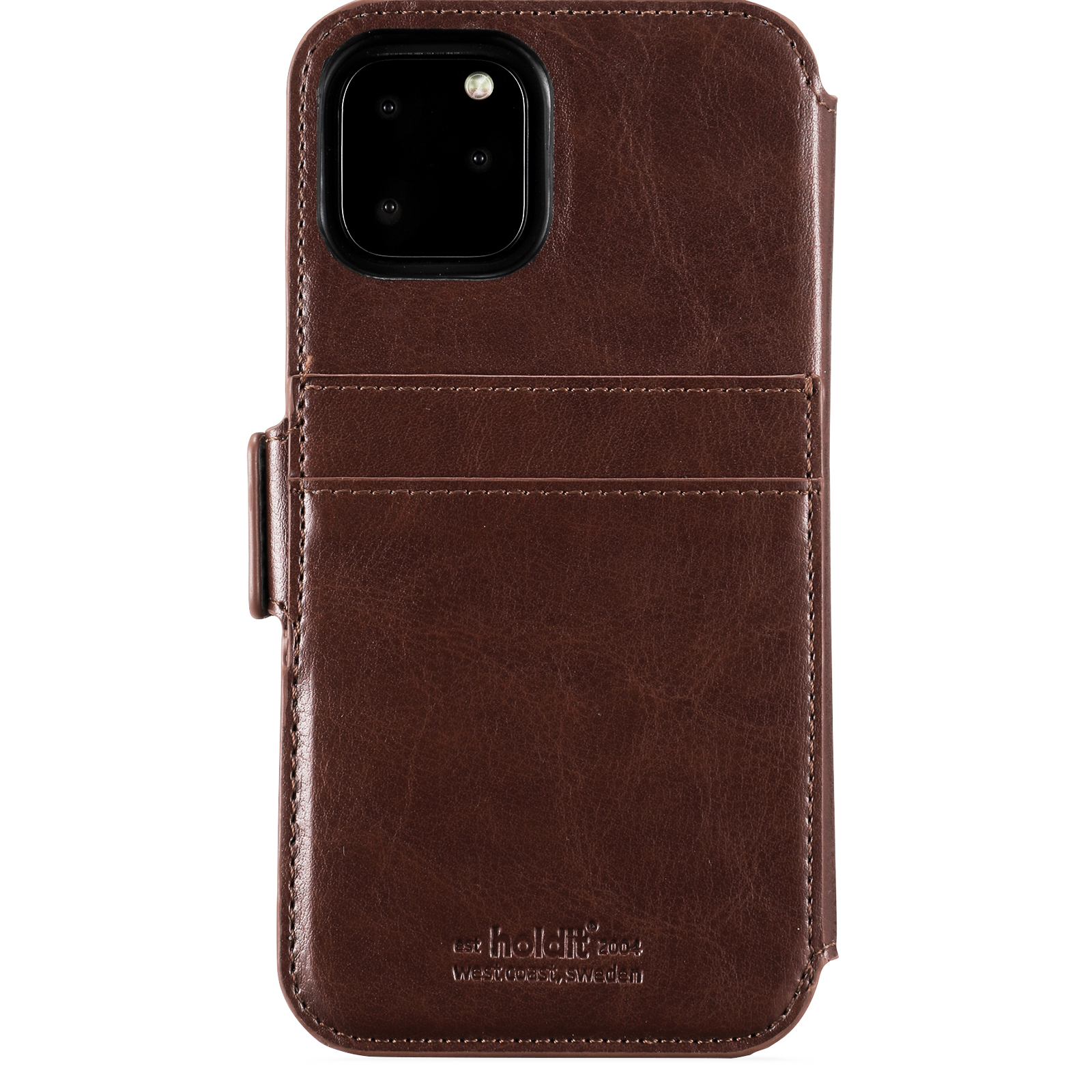 HOLDIT 14375 WALLET CASE MAGNET, Bookcover, Apple, iPhone 11 Pro, Braun