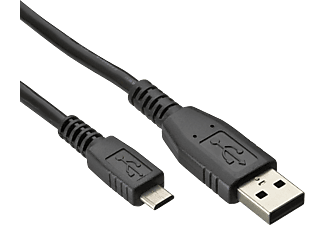 CELLULARLINE UNI DATA CABLE MIC-USB/USB BLACK - Micro-USB-Kabel (Schwarz)
