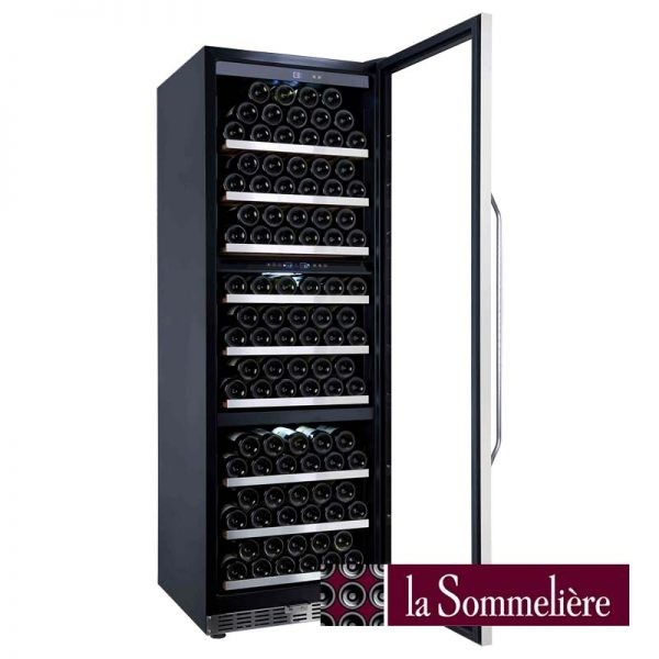 Vinoteca - La Sommelière MZ3V180, Integrable, 6 estantes madera, Clase B, Negro