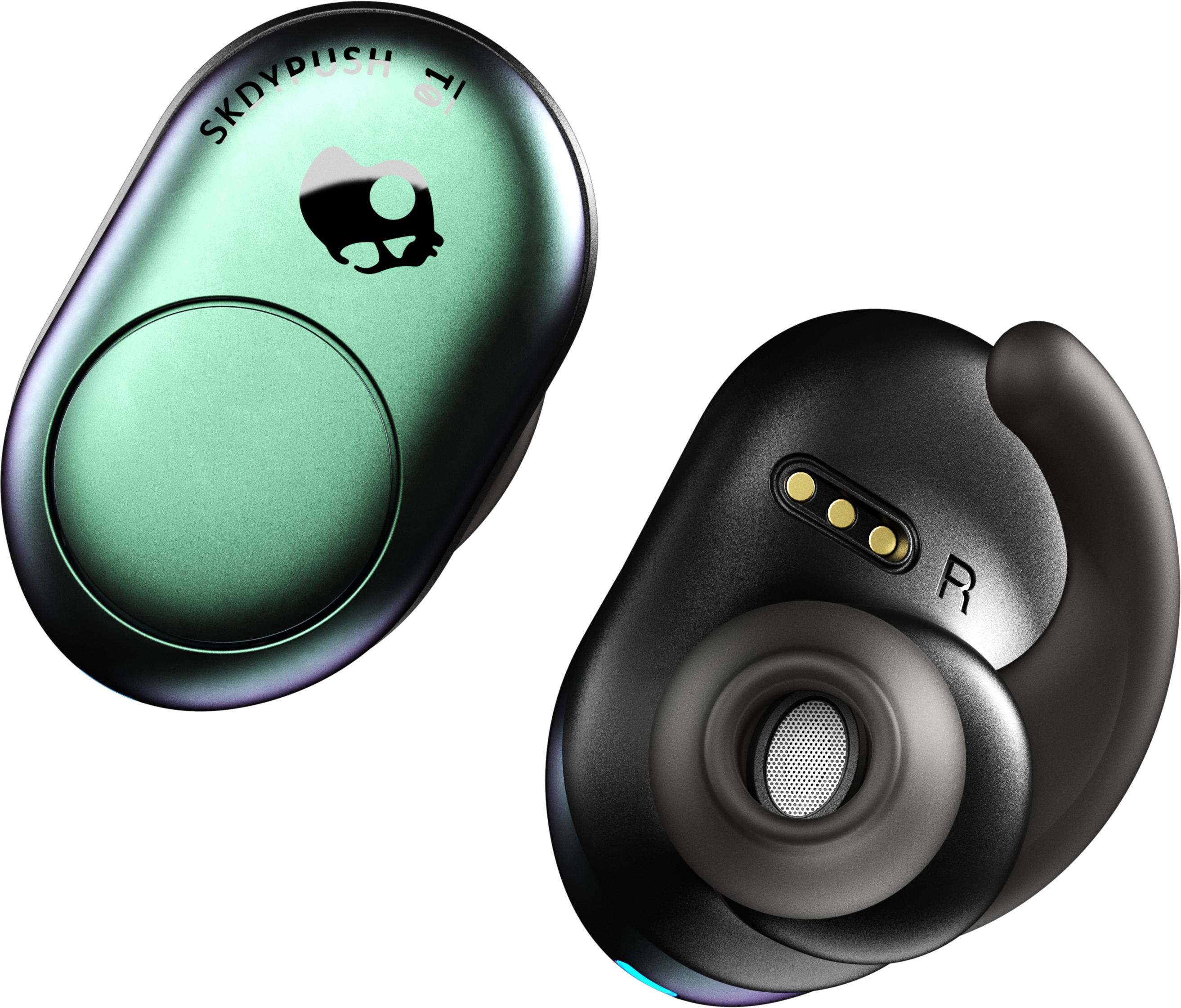 SKULLCANDY Push, In-ear Kopfhörer Bluetooth Dunkelgrün