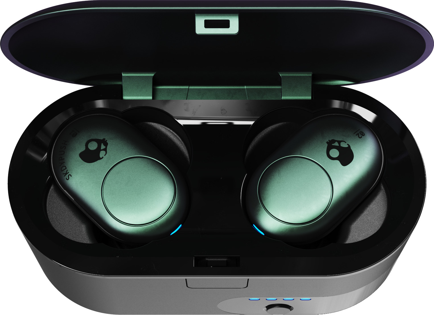 SKULLCANDY Push, In-ear Kopfhörer Bluetooth Dunkelgrün