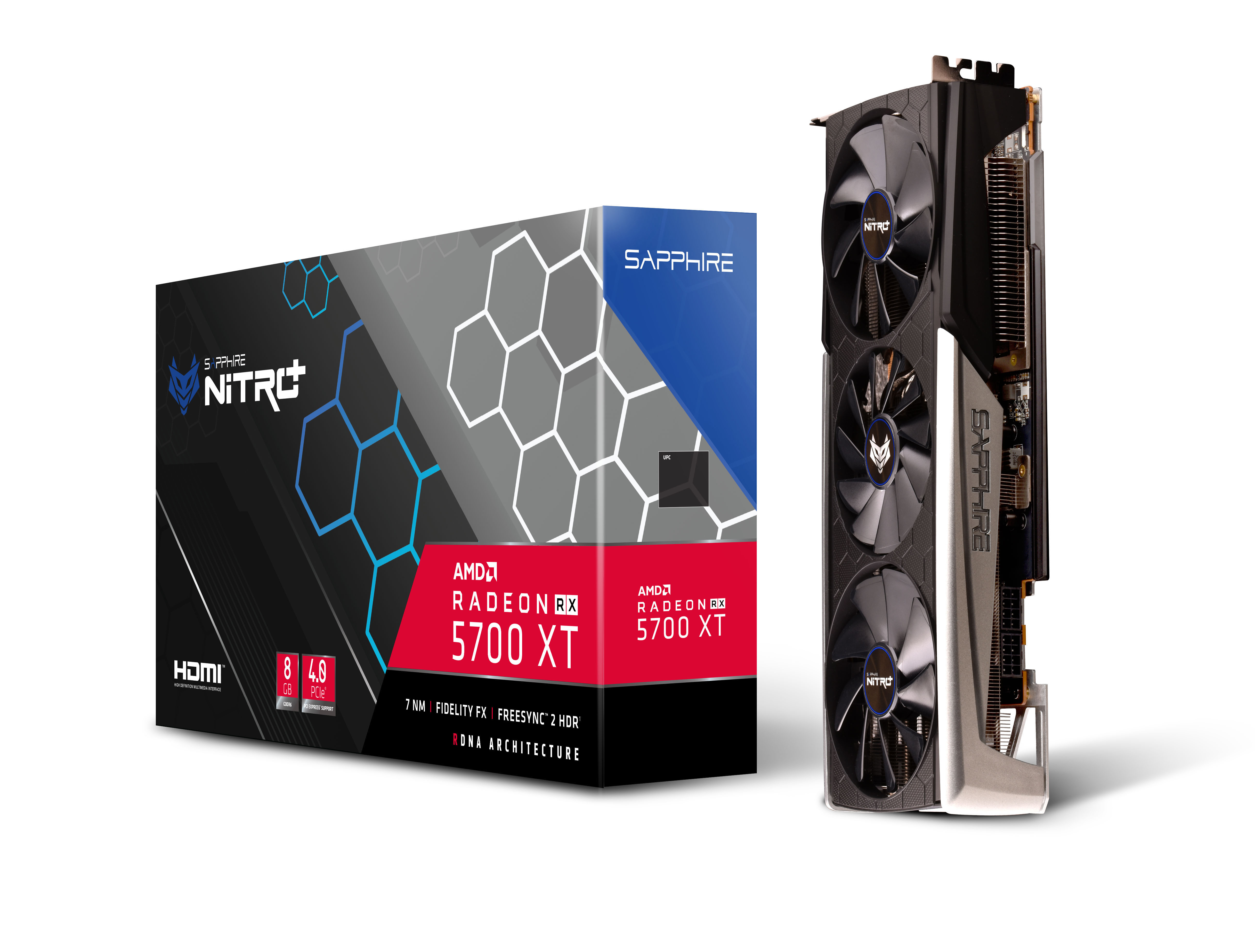 SAPPHIRE Radeon™ RX 5700 XT NITRO+ 8GB (11293-03-40G) (AMD, Grafikkarte)