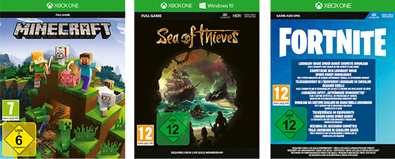 MICROSOFT Xbox One S 1TB All Digital Edition weiß (Konsole ohne optisches Laufwerk) + 3 Spiele