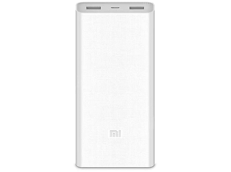 Powerbank - Xiaomi Mi 2C, Polímero de litio, 2000mAh, 2 USB, Blanco