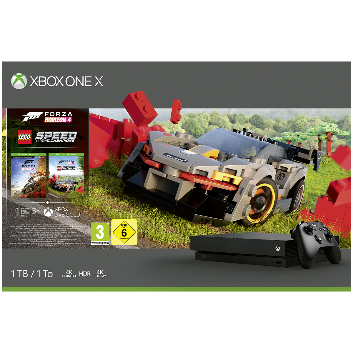 MICROSOFT Xbox One X 1TB Forza Horizon 4 LEGO® Speed Champions Bundle