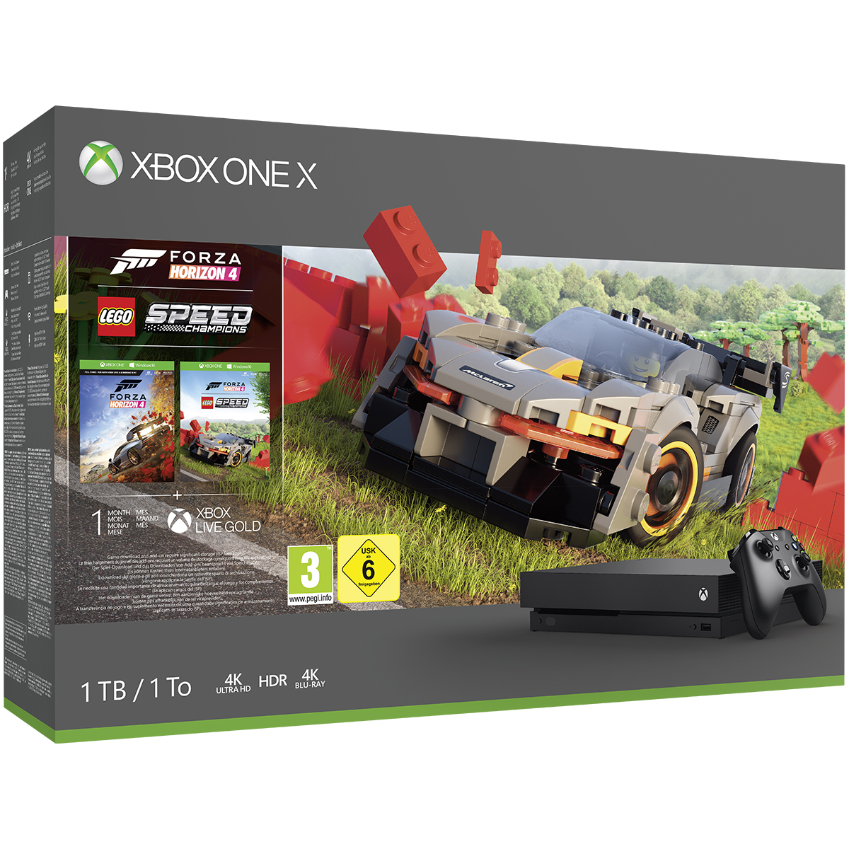 MICROSOFT Xbox One X 1TB Forza Horizon 4 LEGO® Speed Champions Bundle