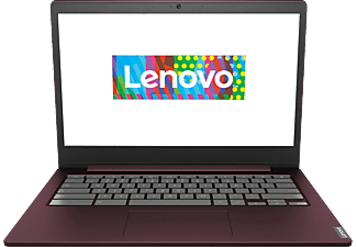 LENOVO Chromebook S340, Chromebook mit 14 Zoll Display, Intel® Celeron® Prozessor, 4 GB RAM, 64 GB eMMC, Intel UHD Grafik 600, Dunkelrot