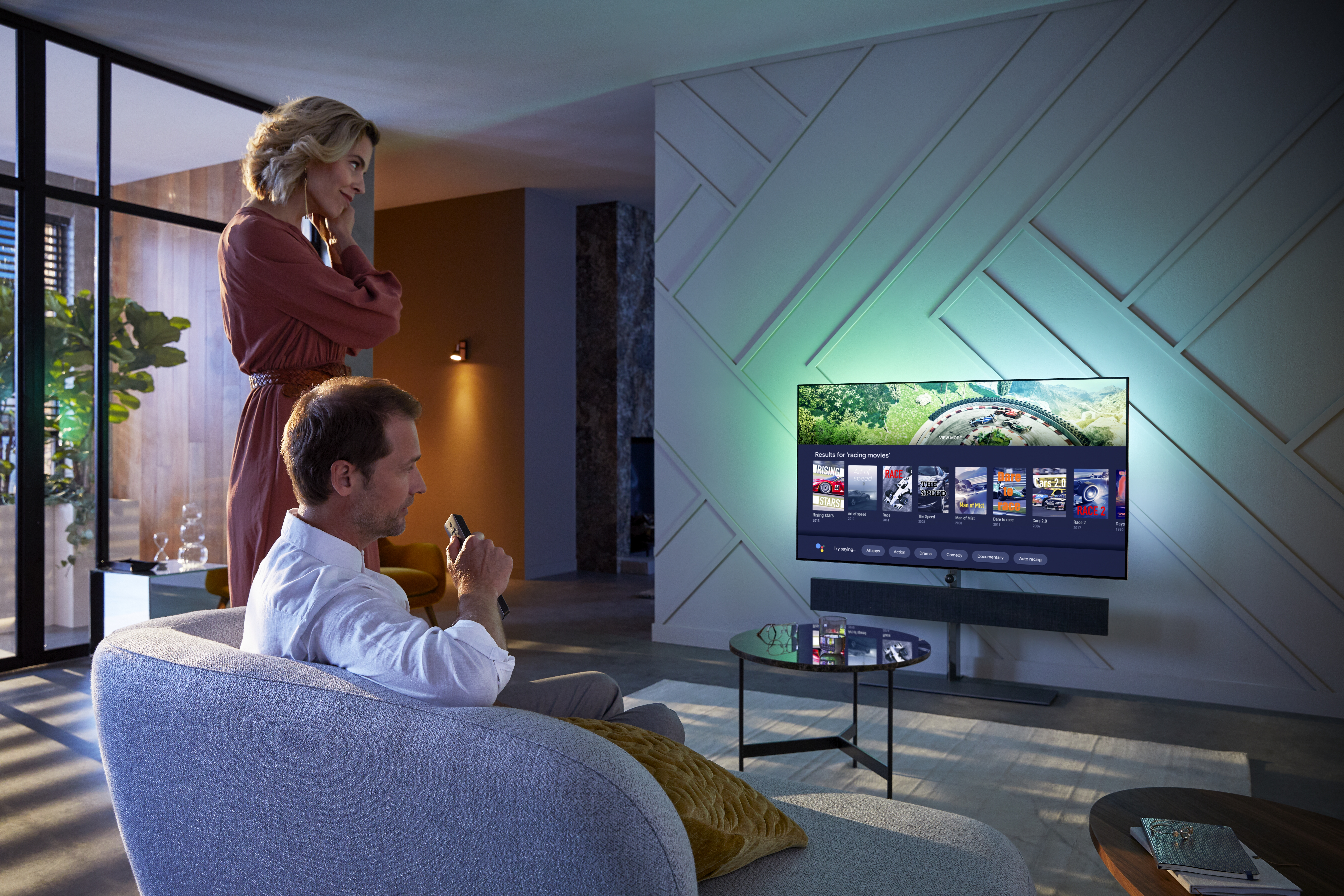 PHILIPS 65OLED984/12 OLED TV (Flat, 65 Zoll / 164 cm, OLED 4K, SMART TV, Ambilight, Android™ 9.0 (P))